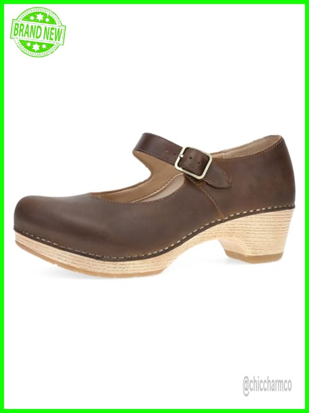 Dansko Lilah Women's Leather Mary Jane Clog Shoes